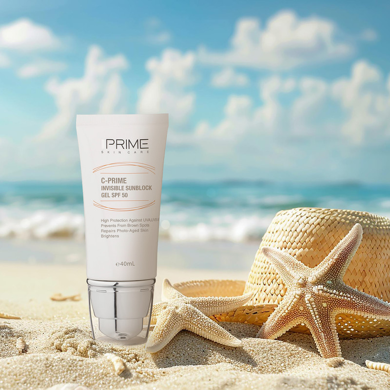 ژل ضد آفتاب ویتامین C بیرنگ SPF 50 پرایم ۴۰میل 1 ژل ضد آفتاب ویتامین C بیرنگ SPF 50 پرایم
