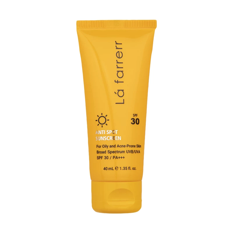 کرم ضد آفتاب ضد لک بی رنگ SPF 30 لافارر پوست چرب و مستعد آکنه ۴۰میل کرم ضد آفتاب ضد لک بی رنگ SPF 30 لافارر پوست چرب و مستعد آکنه ۴۰میل