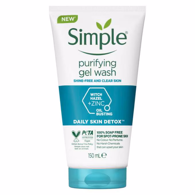 ژل شستشوی پاک کننده Purifying سیمپل ۱۵۰میل ژل شستشوی پاک کننده Purifying سیمپل ۱۵۰میل