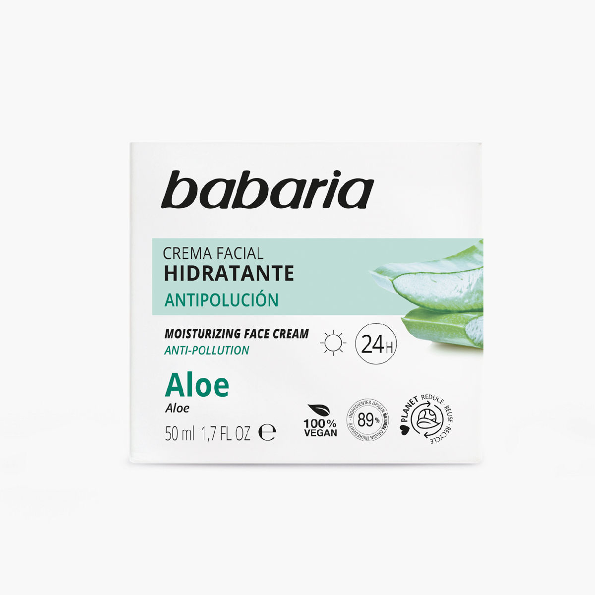 Babaria 24 hour Moisturizing Face Cream with Aloe Vera Babaria 24 hour Moisturizing Face Cream with Aloe Vera
