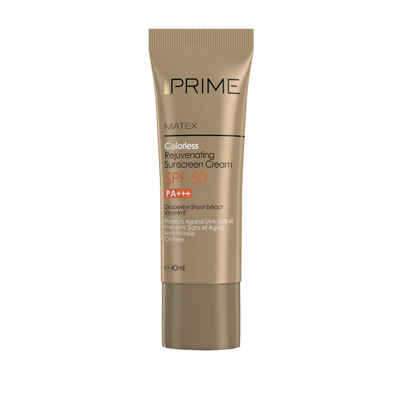کرم ضد آفتاب بی رنگ SPF50 پرایم Matex کرم ضد آفتاب بی رنگ SPF50 پرایم Matex