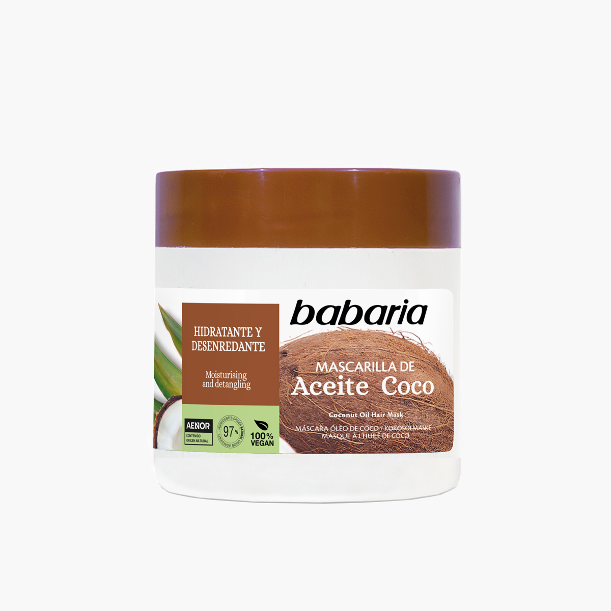 Babaria Moisturizing Coconut Oil Hair Mask ماسک مو آبرسان روغن نارگیل باباریا