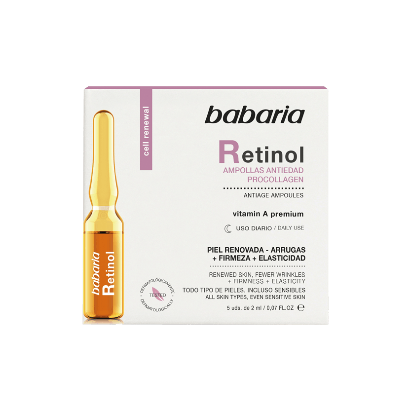 Babaria Retinol Procollagen Antiage Ampoules ویال (آمپول) ضد چروک رتینول باباریا