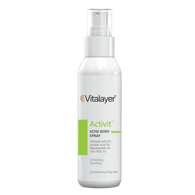 Vitalayer Activit Acne Body Spray اسپری ضد جوش و لایه بردار اکتیویت ویتالیر