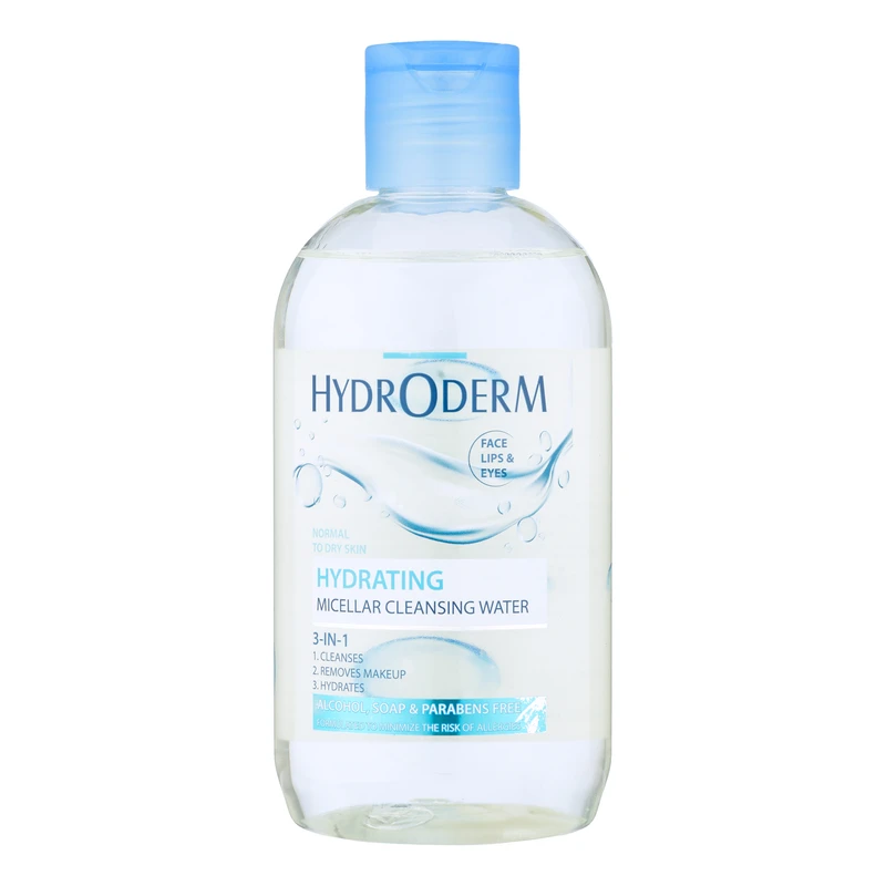 Hydroderm Hydrating Micellar Cleansing Water میسلار واتر پوست خشک و معمولی هیدرودرم