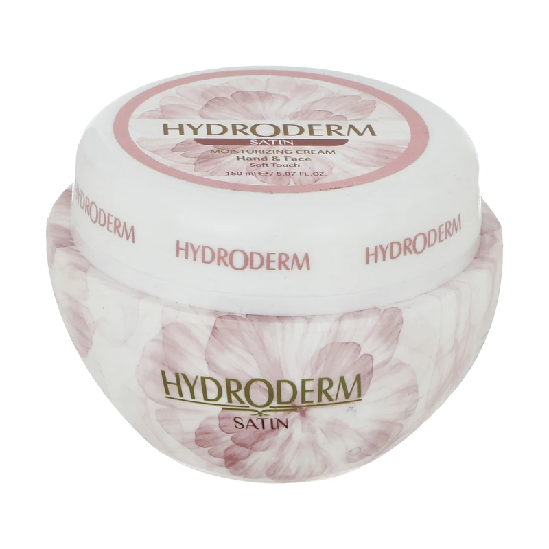 Hydroderm Satin Moisturizing Cream 150ml کرم مرطوب کننده دست و صورت ساتین هیدرودرم