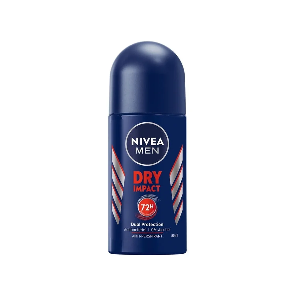Nivea Dry Impact Roll On رول ضد تعریق مردانه درای ایمپکت نیوآ