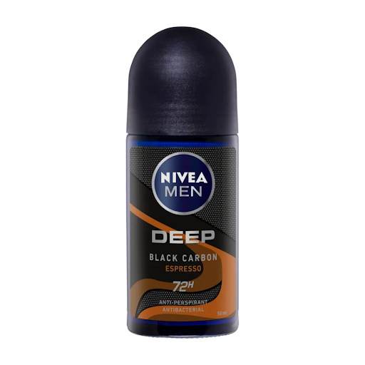 Nivea Men Deep Black Carbon Espresso Roll On رول ضد تعریق دیپ بلک کربن اسپرسو مردانه نیوآ