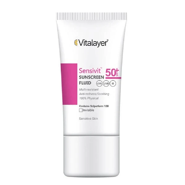 Vitalayer Sensivit Sunscreen Fluid SPF50 فلوئید ضد آفتاب SPF 50 سنسیویت ویتالیر
