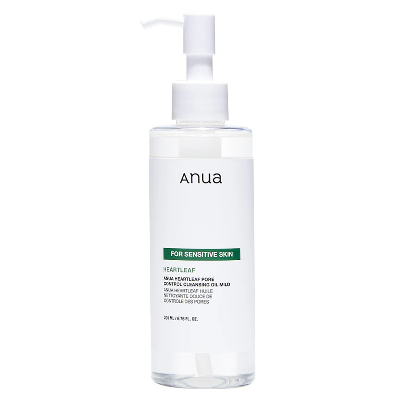 Anua Heartleaf Pore Control Cleansing Oil Mild روغن پاک کننده و کنترل منافذ آنوا