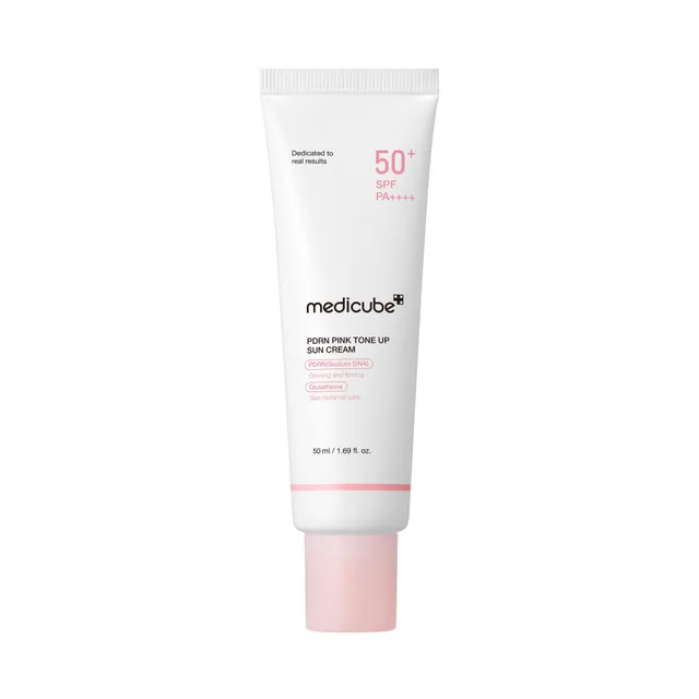 Medicube PDRN Tone Up Sun Cream SPF 50+ کرم ضد آفتاب روشن کننده PDRN مدیکیوب